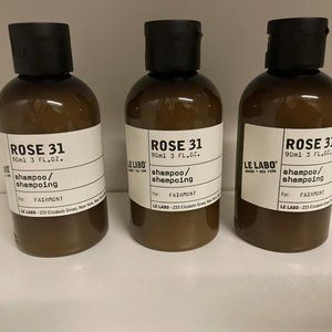 3 x LeLabo Rose 31 Shampoo 3oz (90 ml)